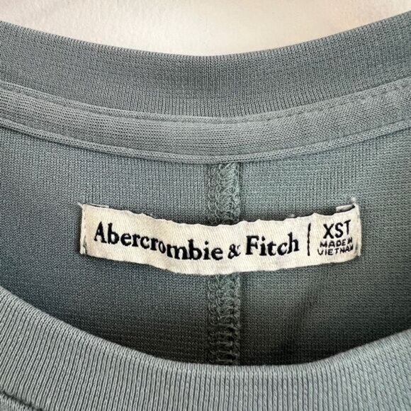 Abercrombie & Fitch Women's XST Tall Light Blue T-Shirt Dress Short Sleeve Knee - Picture 5 of 14